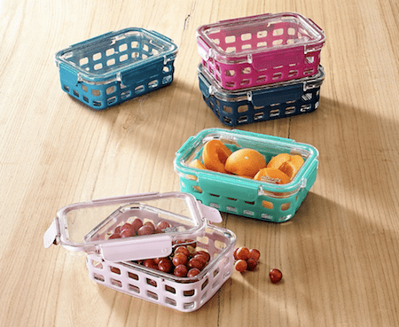 Ello 10 Piece Glass Meal Prep Food Storage 